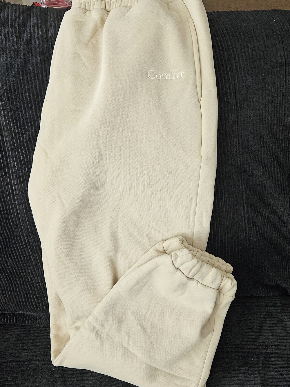 Cream Sweatpants - Cozy Bottoms